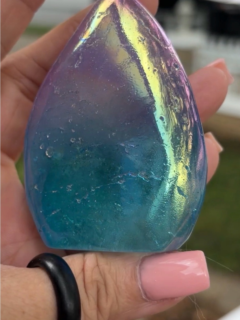 Angel Aura Quartz Freeform - Picture 5 of 12